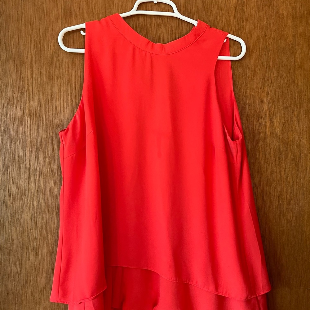Sleeveless Red Women's Top